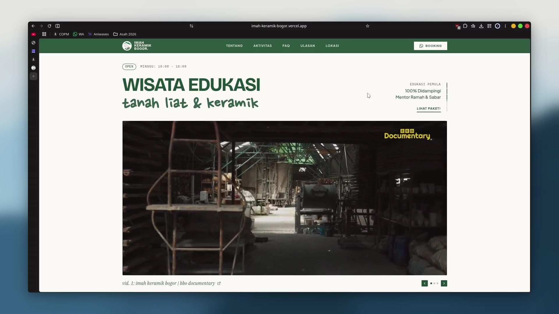 Imah Keramik Bogor video preview poster
